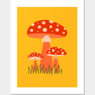 Three toadstools 1 Posters and Art